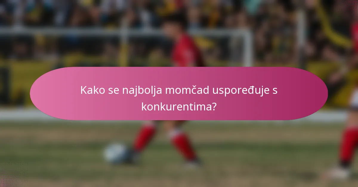 Kako se najbolja momčad uspoređuje s konkurentima?
